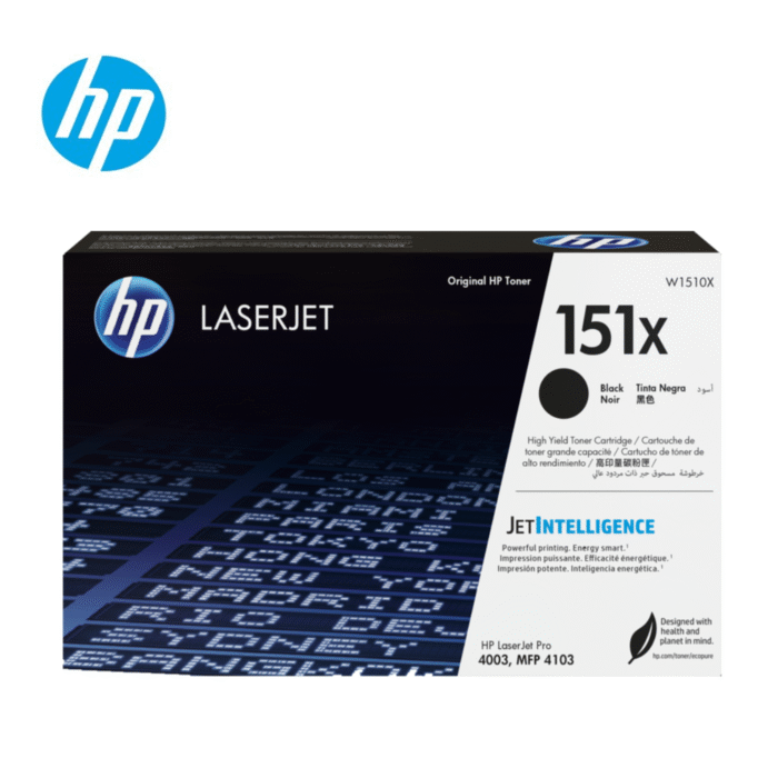 Toner Hp W1510X (151X) L.J. 4003a Black 9,700 Pgs Con los cartuchos de tóner original HP podrá imprimir documentos comerciales de alta calidad.