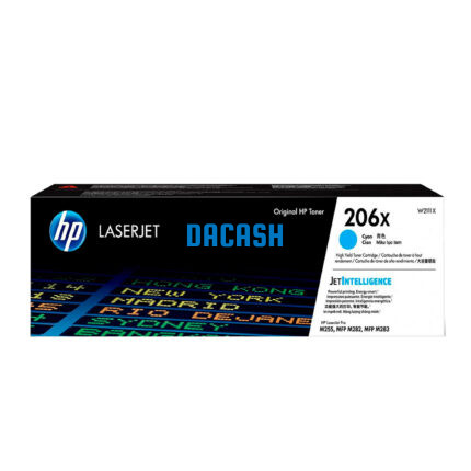 Toner Hp W2111X (206X) L.J. M255 Cyan 2,450 Pgs asequible para impresoras compactas y rápidas, ofrecen un seguimiento de tóner confiable