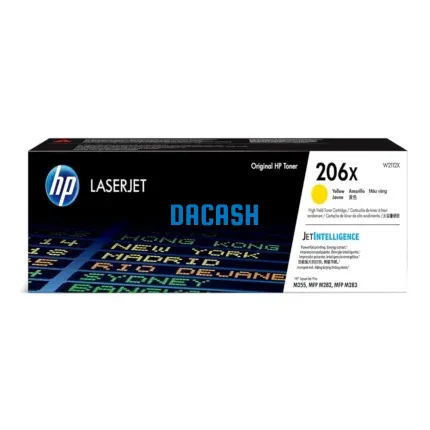 Toner Hp W2112X (206X) L.J. M255 Yellow 2,450 Pgs asequible para impresoras compactas y rápidas, ofrecen un seguimiento de tóner confiable
