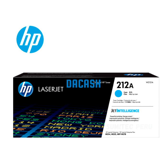 Toner Hp W2121A (212A) L.J. M555 Cyan 4,500 Pgs  cuentan con altos estándares de calidad de impresión y al mejor precio del mercado