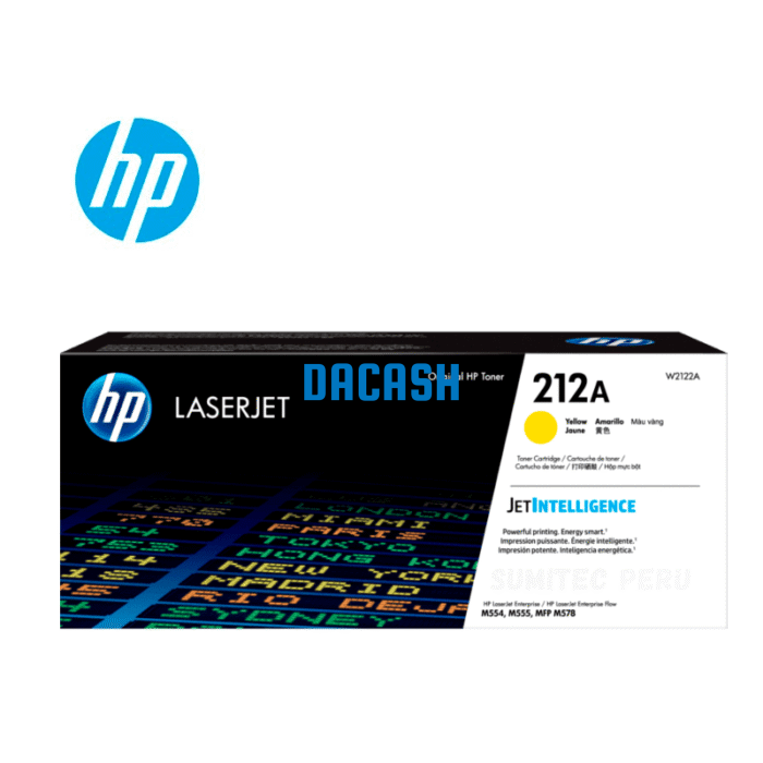 Toner Hp W2122A (212A) L.J. M555 Yellow 4,500 Pgs  cuentan con altos estándares de calidad de impresión y al mejor precio del mercado