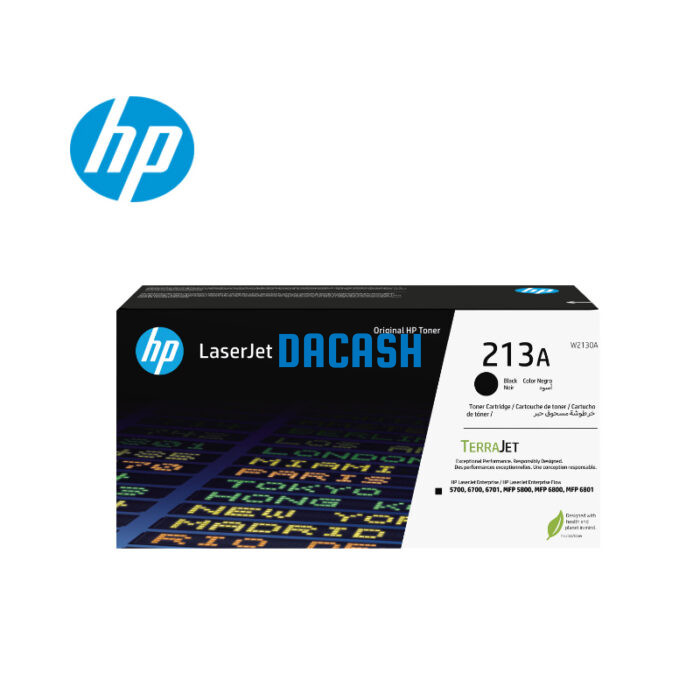 Toner Hp W2130A (213A) Lj 5800 Ent. Black 3,500 Pgs es un cartucho de tóner original diseñado para una amplia gama de impresoras HP