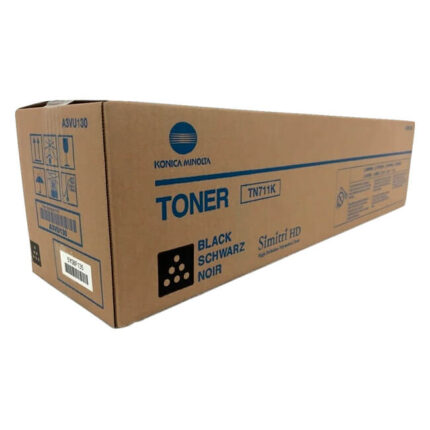 Tóner Konica Minolta TN-711K original Negro tiene un rendimiento excelente si se trata de impresiones de calidad, la cual te rinde para 47,500 págs 