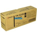 Toner Kyocera TK-522K Original Negro que produce impresiones nítidas y colores amarillos vivos gracias a su fórmula cerámica avanzada