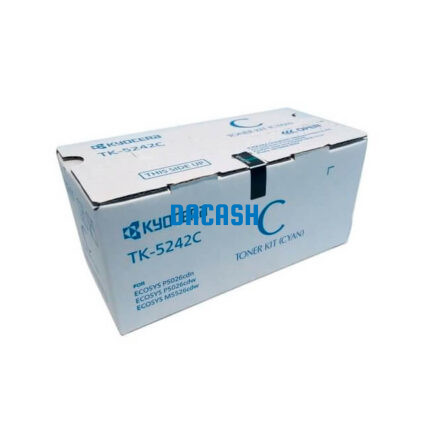 Toner Kyocera Tk-5242C Cyan Ecosys M5526Cdw 3K PGS te ofrece calidad de impresión  nítido y radiante, te brinda garantía de fábrica