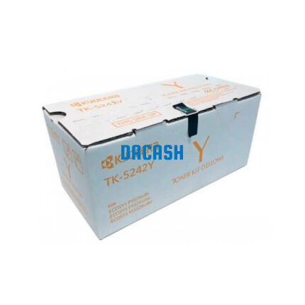 Toner Kyocera Tk-5242Y Yellow Ecosys M5526Cdw 3K PGS te ofrece calidad de impresión  nítido y radiante, te brinda garantía de fábrica