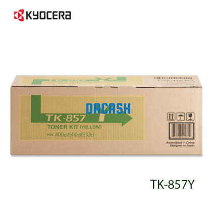 Toner Kyocera TK-857Y Original Yellow ofrece impresiones de calidad profesional en Yellow profundo y uniforme, perfecto para documentos