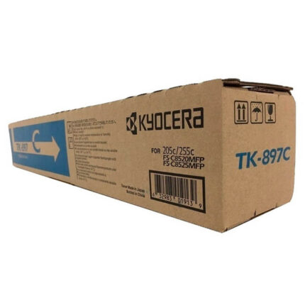 Toner Kyocera TK-897C Cyan 6,000 Paginas está fabricado para usarse en los siguientes modelos de Impresora Kyocera TA-205c, TA-255C 