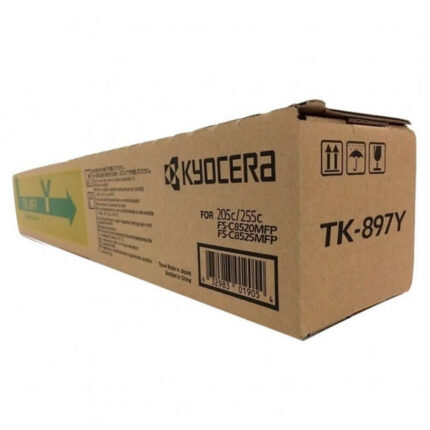 Toner Kyocera TK-897Y Yellow 6,000 Paginas está fabricado para usarse en los siguientes modelos de Impresora Kyocera TA-205c, TA-255C 