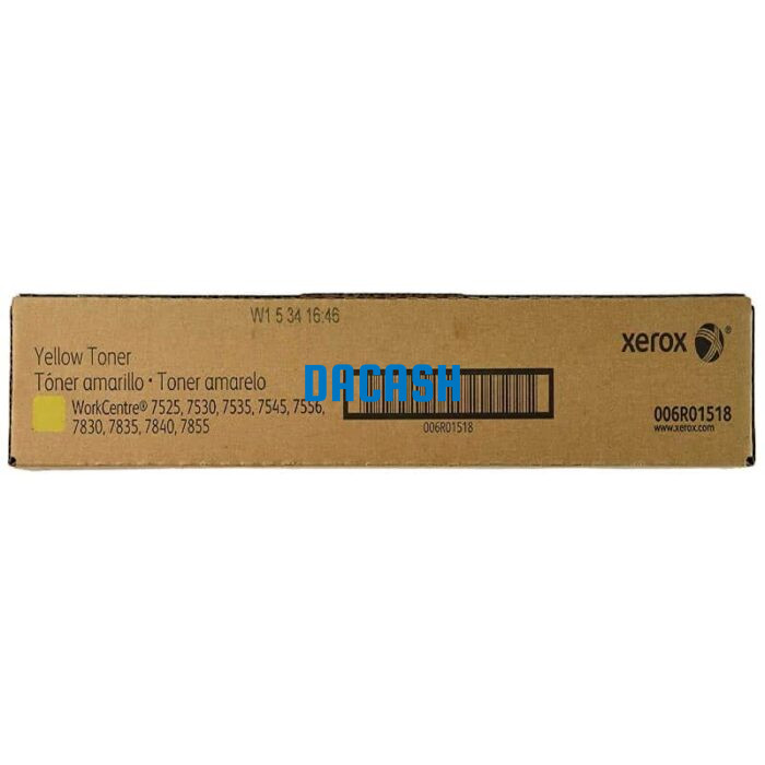 Tóner Xerox 006R01518 Yellow Original para wc 7500 tiene un rendimiento excelente si se trata de impresiones de calidad, t rinde  26,000 págs