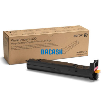 Toner Xerox 106r01318 Magenta Hc Wc 6400  original  con rendimiento de 16,500 páginas de impresión. Usar en Impresoras:  Xerox Hc Wc 6400