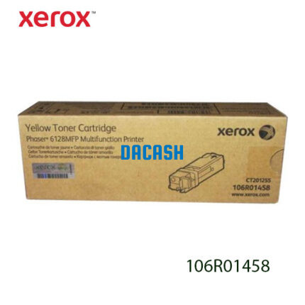 Toner Xerox 106R01458 Yellow Phaser 6128 Rendimiento: 2,500 páginas. Usar en Impresoras:  Xerox Phaser 6128
