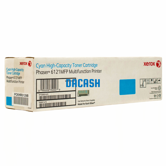 Toner Xerox 106R01473 Cyan Phaser 6121mfp Condición Nuevo Producto Original Rendimiento 2,600 Paginas usar con impresora 6121mfp