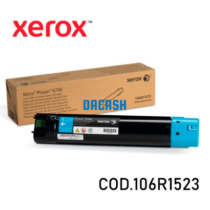 Toner Xerox 106R01523 Cyan Phaser 6700 tiene un rendimiento excelente si se trata de impresiones de calidad, la cual te rinde para 12,000 págs