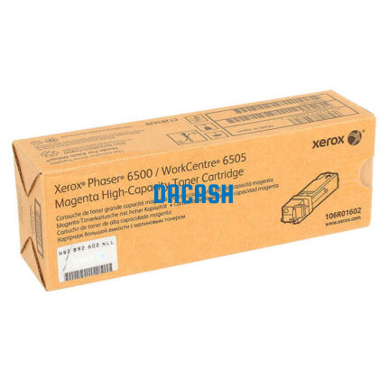 Toner Xerox 106R01602 Magenta 6500/6505 tiene un rendimiento excelente si se trata de impresiones de calidad, la cual te rinde para 2,500 págs