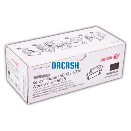 Toner Xerox 106R01634 Negro Para 6000/6010 tiene un rendimiento excelente de impresiones de calidad, la cual te rinde para 2,000 págs