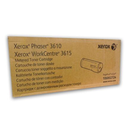 Toner Xerox 106R02724 Negro 3610 3615  tiene un rendimiento excelente si se trata de impresiones de calidad, la cual te rinde para 25,000 páginas 
