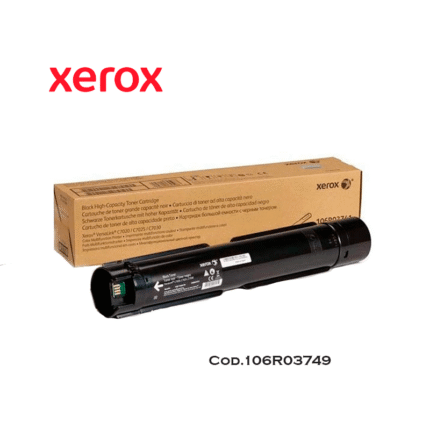 Toner Xerox 106R03749 Black Para VersaLink C7020 C7025 C7030  te ofrece calidad de impresión en color Negro Versalink nítido y radiante.