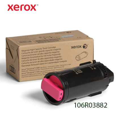Toner Xerox 106R03882 Magenta 5.2k Pg  te ofrece calidad de impresión en color Magenta nítido y radiante, te brinda garantía de fábrica
