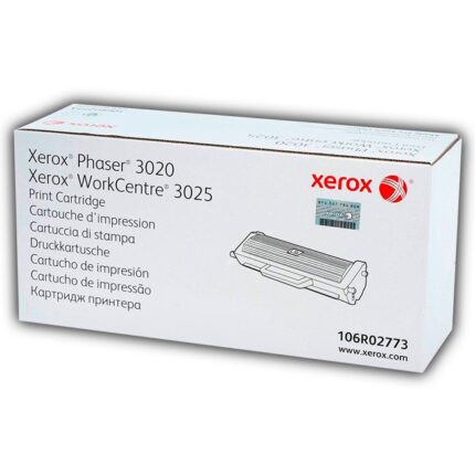 Toner Xerox Phaser 3020, WorkCentre 3025 106R02773 tiene un rendimiento excelente si se trata de impresiones de calidad, rinde para 1,500 pág